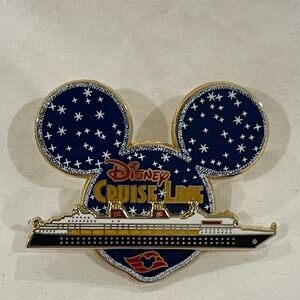 Disney Cruise Line Pin #3069 Mickey Ears Starry Night - Vintage 2000s
